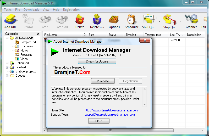 Internet Download Manager 5.11 Build 4