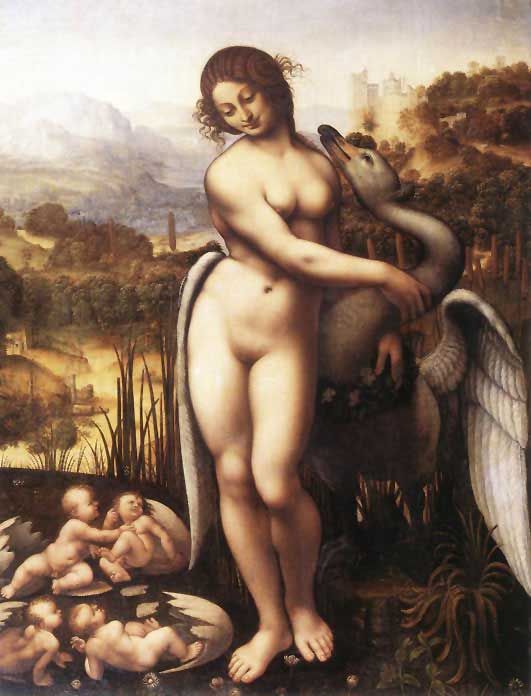 Leonardos leda Leda and the Swan, Leonardo da Vinci (copy)