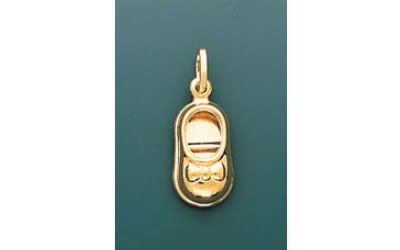 Gold Baby Shoes on 14k Yellow Gold Baby Shoe Pendant Charm   Ebay