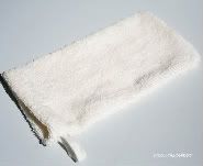 organic hemp cotton terry cloth bath mitt