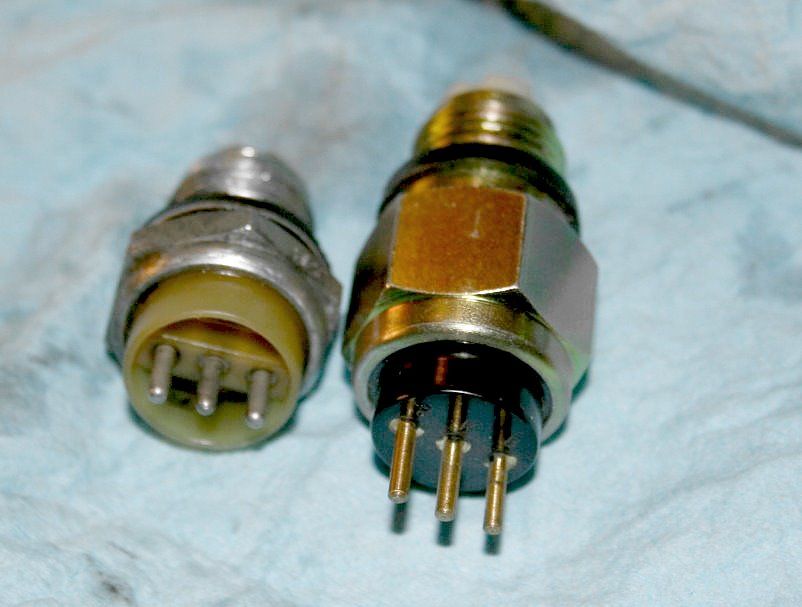 Old Vs New Style Neutral Safety Switch For 727 Transmission. Photo by