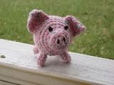 Crocheted Wool Pig