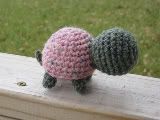 Crocheted Peace Fleece Turtle