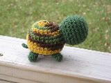 Acorn Crocheted Wool Turtle