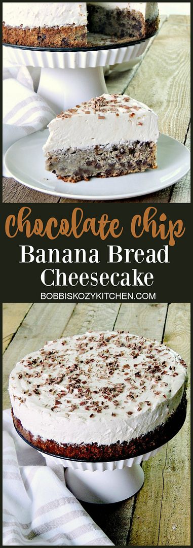 Chocolate Chip Banana Bread Cheesecake | Bobbi's Kozy Kitchen