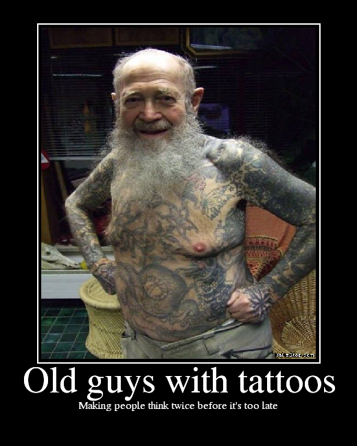 old tattoo. funny tattoo