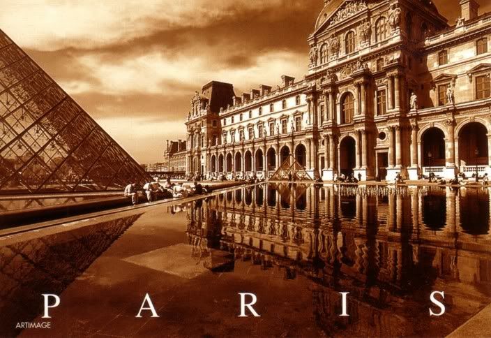 (NOT AVAILABLE) Paris - Musee du Louvre sepia Pictures, Images and Photos