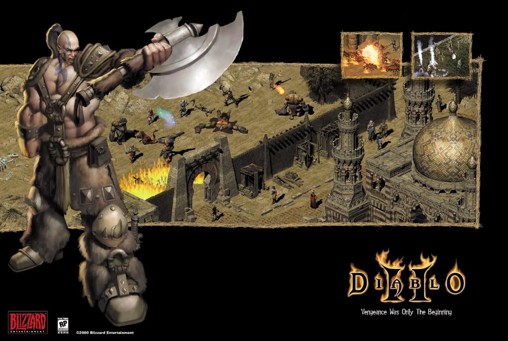 diablo 2 wallpapers. Diablo Barbarian Desktop