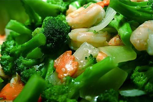 shrimp with broc Pictures, Images and Photos