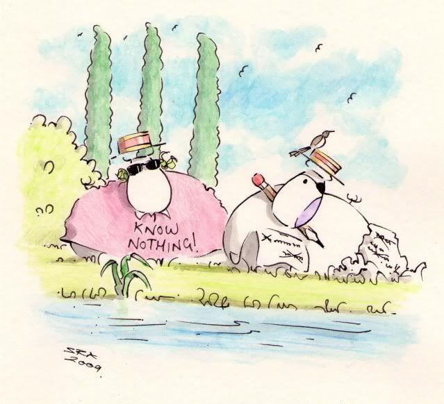 poetry,illustration,cartoon,rowing,cows,cow island,Captain Bill,Cyril