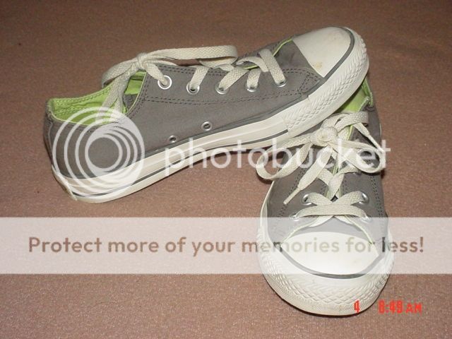 Womens Converse Gray All Star Shoes Size 6 Canvas Grey Flat Sneakers Girl Tennis