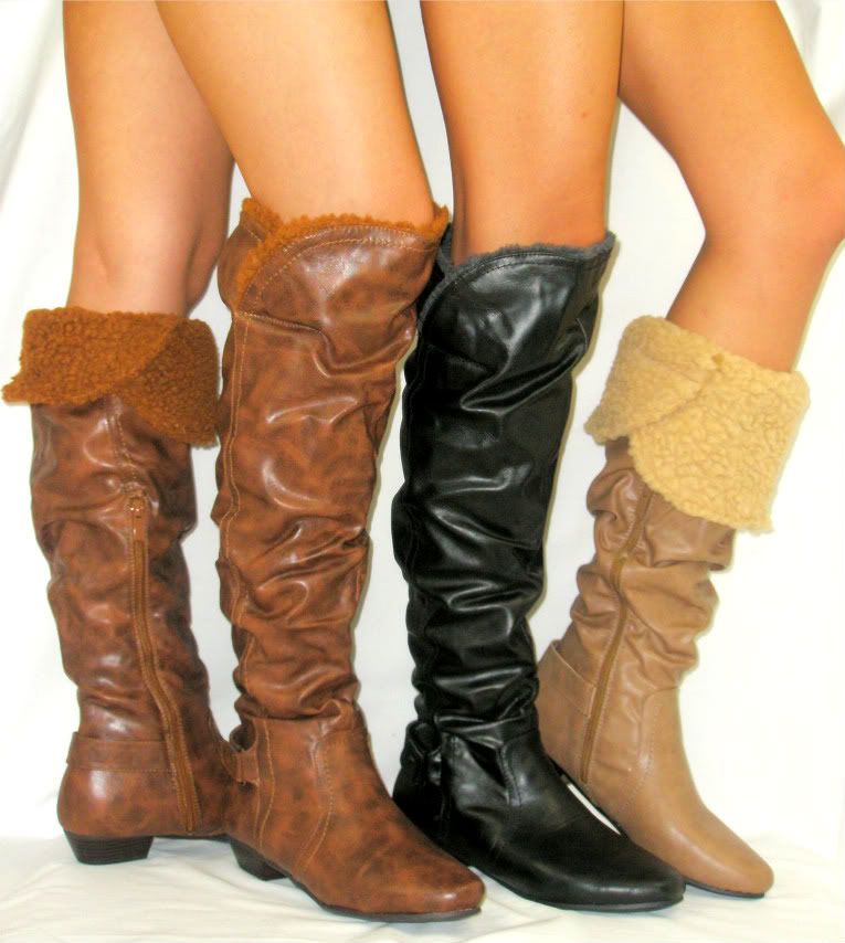 Fold Over Buckle Riding Boot*Over Knee Thigh High *WARM FUR LINED* | eBay