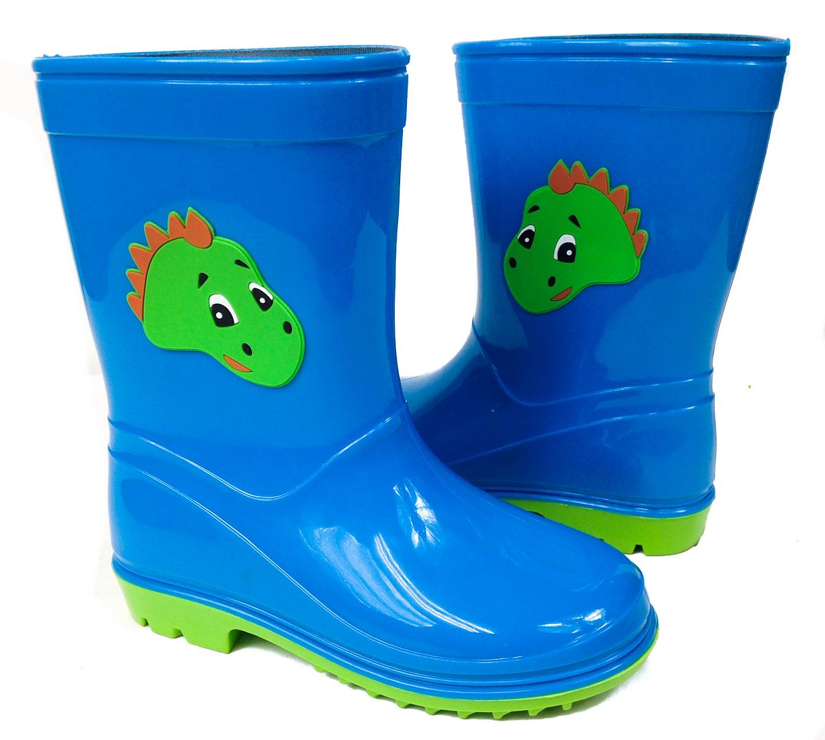 CUTE! Girls Boys Kids Dinosaur Flat GALOSHES WELLIES RUBBER RAIN Boots*