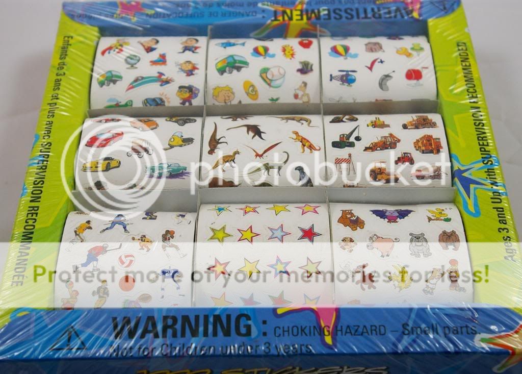 TEN PACKS of 100 Mini stickers Tweety Bird Job Lot  