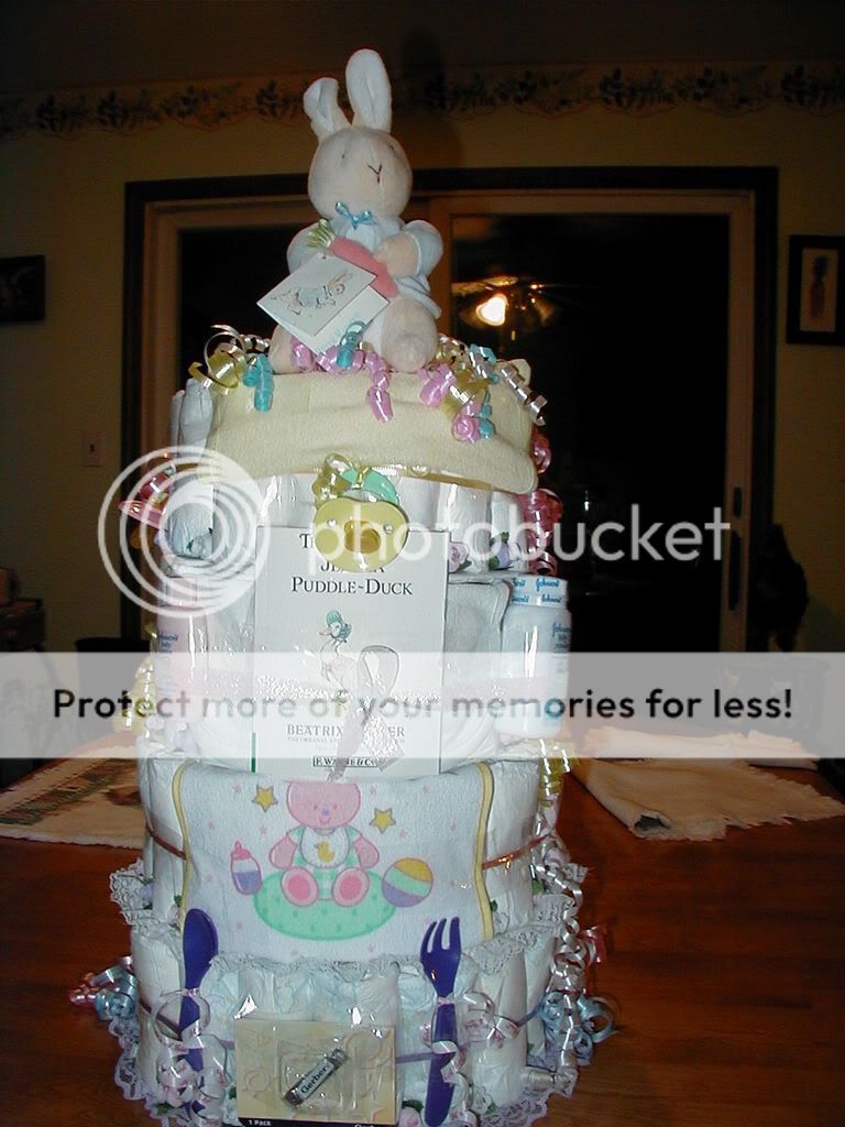 Peter Rabbit Diaper Cake 4TIER Baby Shower Gift
