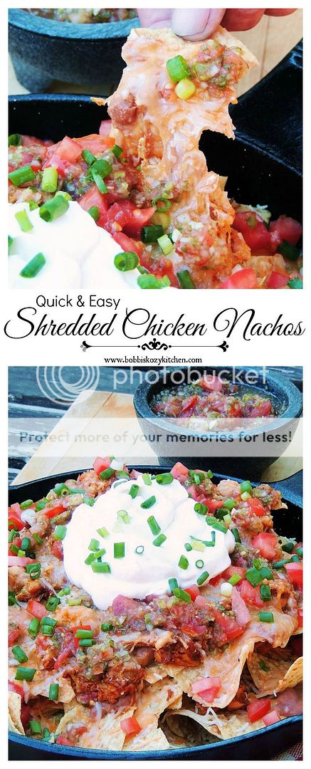 Quick and Easy Shredded Chicken Nachos | Bobbi's Kozy Kitchen