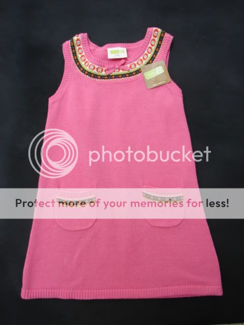 Crazy 8 Gymboree Pink Knit Sweater Dress Toddler Girls Size 2 New