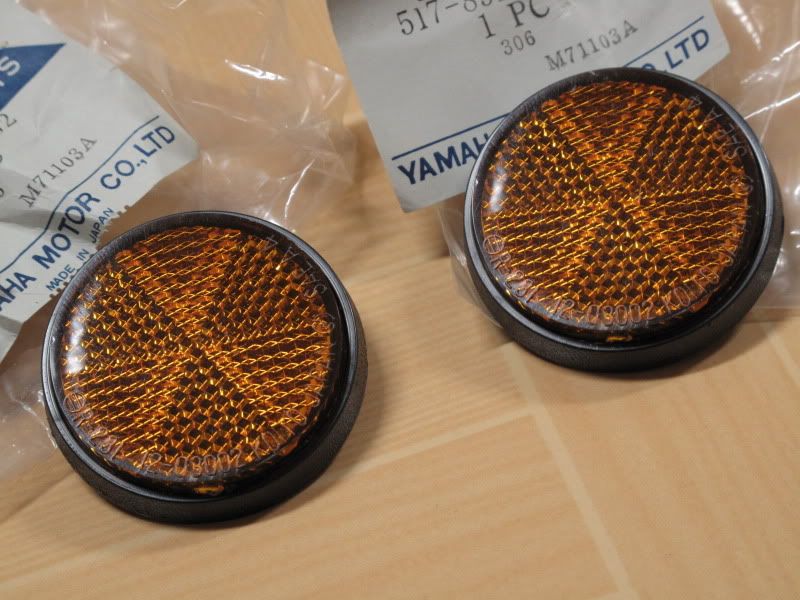 Yamaha YFP350 YFZ350 YTM200 YTM225 YTZ250 Reflector NOS x2 P//N 517-85111-02