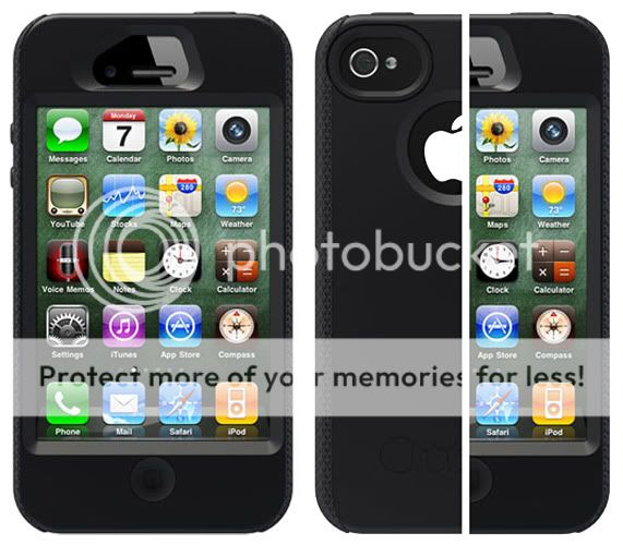   Apple iPhone 4 4S 4G Silicone Protective Case Cover BLACK  